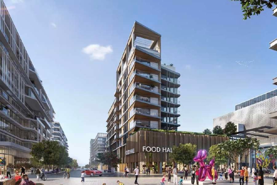 Live steps from Louvre Abu Dhabi at Grove Museum Views: beachfront design, smart homes, rooftop pools, and wellness spaces.